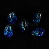 Gradient Color & Luminous Handmade Silver Foil Lampwork Beads LAMP-I028-07A-1