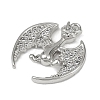 Brass Micro Pave Clear Cubic Zirconia Pendants KK-L238-04P-2