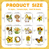Sunflower Theme Wooden Pendant Decorations WOOD-WH0037-005-2