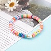 Polymer Clay Heishi Beads Stretch Bracelets Sets BJEW-JB06176-7