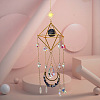 Sodalite Crystal Glass Sun Catcher Pendant PW-WGEA568-02-1