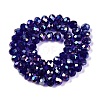 Electroplate Glass Beads Strands EGLA-A044-T8mm-B06-3