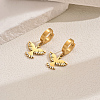 Metal Bird 201 Stainless Steel Hoop Earrings for Women Daily Versatile Jewelry SE6238-3-4