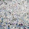 6/0 Inside Colours Fringe Glass Seed Beads SEED-A034-03K-3