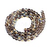 Electroplate Transparent Glass Beads Strands EGLA-Q132-4MM-A10-2