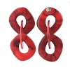 Acrylic Dangle Stud Earrings EJEW-JE03840-06-3