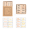 Wooden Stamps AJEW-BK0001-006-7