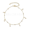Soldered Brass Cable Chains Anklet AJEW-AN00574-1
