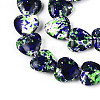 Spray Painted Synthetic Turquoise Beads Strands G-N352-28A-07-3