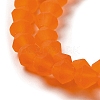Imitate Austrian Crystal Frosted Glass Beads Strands EGLA-A039-T6mm-MD11-3
