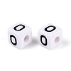 Opaque Acrylic European Large Hole Beads SACR-N020-01B-01-3