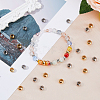 50Pcs 2 Colors 304 Stainless Steel European Beads STAS-DC0015-63-4