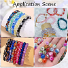 300Pcs Transparent Crackle Acrylic Beads CACR-SP0001-01C-6