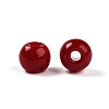Opaque Solid Color Glass Beads X1-GLAA-N007-4mm-A07-2
