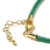 Nylon Milan Cord Necklace Making MAK-M028-01G-02-3