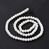Electroplate Opaque Solid Color Glass Beads Strands LS-EGLA-A044-P1mm-L01-3