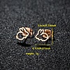 201 Stainless Steel Stud Earrings FS-WGB18B1-11-1