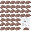 100Pcs Half Round Wood Name Card Holder DJEW-WA0001-07B-1