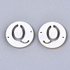 Natural Freshwater Shell Links Connectors SHEL-S276-120Q-2