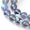 Synthetic Moonstone Beads Strands G-R375-10mm-B03-1