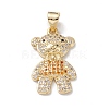 Brass Micro Pave Cubic Zirconia Pendants KK-M240-11-3