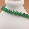 Natural Malaysia Jade Bead Stretch Bracelets X-BJEW-K212-A-013-2