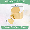 304 Stainless Steel Open Cuff Finger Rings RJEW-UN00012-3