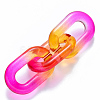 Two Tone Transparent Acrylic Linking Rings OACR-S036-006A-N07-2