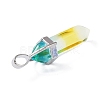 Faceted Bullet Glass Pointed Pendants GLAA-CJC0001-16A-2