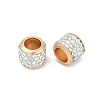 Alloy Rhinestone Clay Pave Beads ALRI-D300-01G-03-2