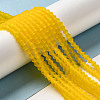 Imitate Austrian Crystal Frosted Glass Beads Strands EGLA-A039-T4mm-MD22-4