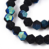 Imitate Austrian Crystal Bicone Frosted Glass Beads Strands GLAA-F029-TM3mm-A02-3