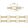 Brass Paperclip Chains CHC-G007-01G-4