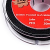 2-Ply Round Waxed Cotton Thread Cords YC-T004-01A-04-2