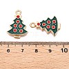 Christmas Theme Alloy Enamel Pendants ENAM-T020-10G-3