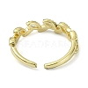 Brass Open Cuff Ring RJEW-B051-18G-3