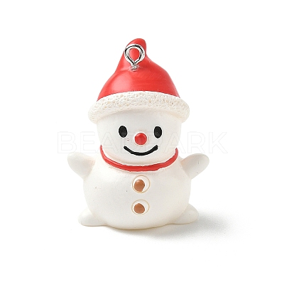 Christmas Theme Opaque Resin Pendants LS-RESI-I336-01P-08-1