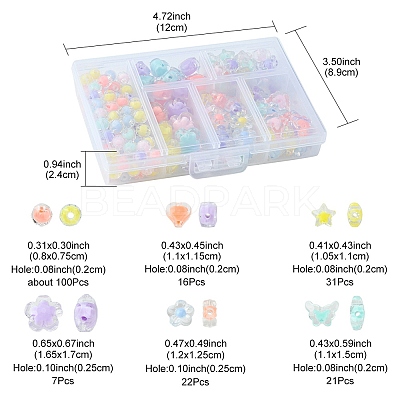 Transparent Acrylic Beads TACR-YW0001-78-1