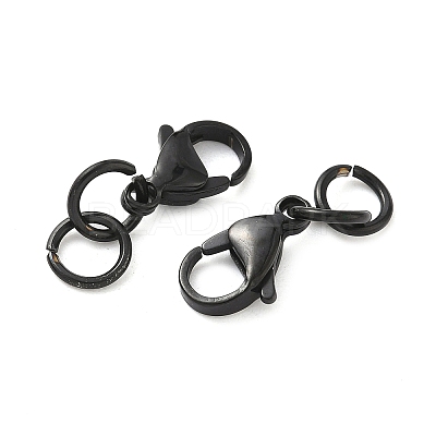 304 Stainless Steel Lobster Claw Clasps STAS-K313-01F-EB-1