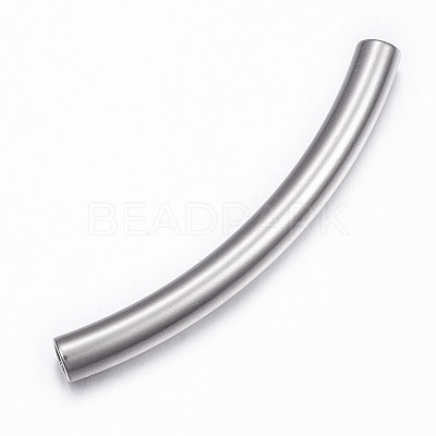 Tarnish Resistant 304 Stainless Steel Tube Beads STAS-G137-40P-1