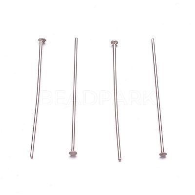Tarnish Resistant 304 Stainless Steel Flat Head Pins STAS-F117-58P-1.7x30-1