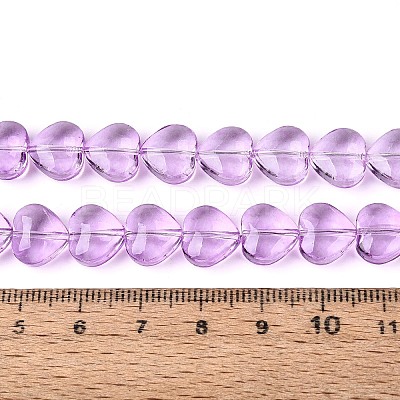 Baking Paint Transparent Glass Beads Strands DGLA-N021-01B-05-1
