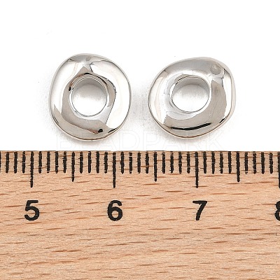 Brass European Beads KK-CBA78C7-33A-P-1