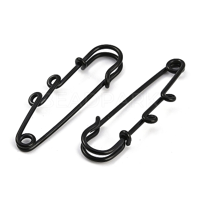 Ion Plating(IP) 304 Stainless Steel Safety Pins Brooch Findings STAS-K252-05A-EB-1