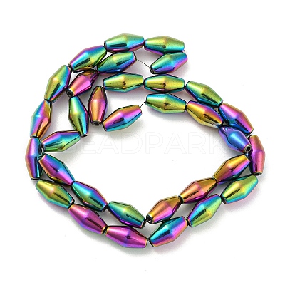 Electroplated Synthetic Magnetic Hematite Beads Strands G-Z032-B01-02B-1