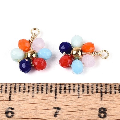 Glass with 304 Stainless Steel Pendants GLAA-T028-13A-1