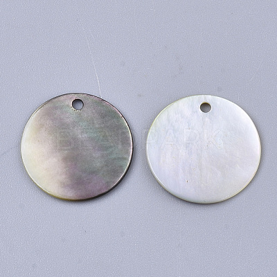 Black Lip Shell Pendants X-SSHEL-S251-36B-1