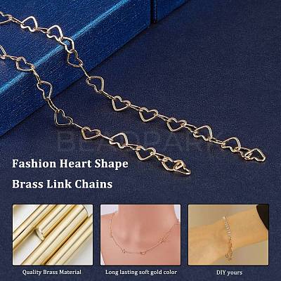 Rack Plating Brass Handmade Chains CHC-G001-01G-A-NR-1
