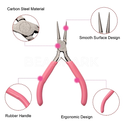 45# Carbon Steel Round Nose Pliers PT-L004-52-1