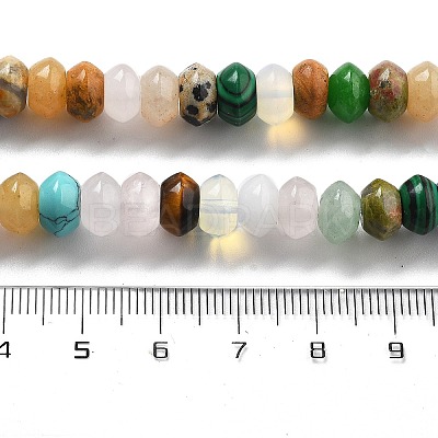Mixed Gemstone Beads Strands G-P559-A14-01-1